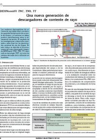 Una nueva generacion de descargadores de rayos