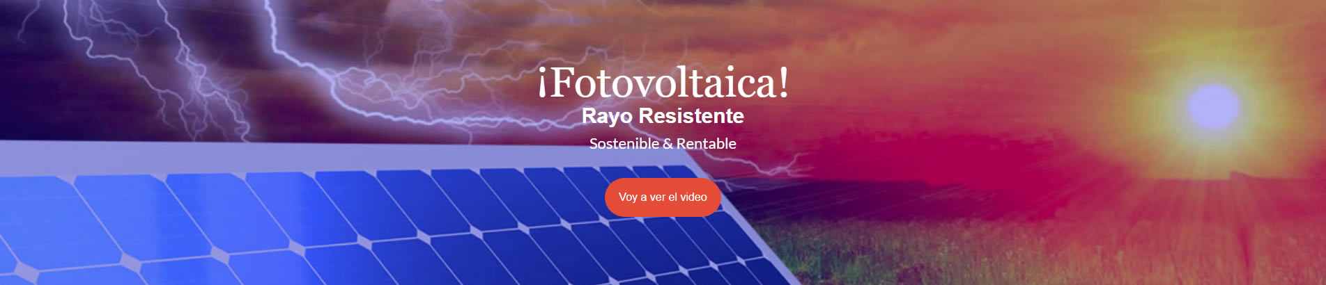 fotovoltaica rayo resistente